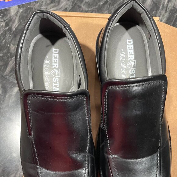 Men\'s Black Dress Shoes Comfortable Slip On Formal Loafers - Size 11